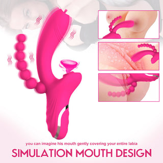 3-in-1 Massager Stimulating Vibrating Silicone Toys