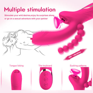 3-in-1 Massager Stimulating Vibrating Silicone Toys